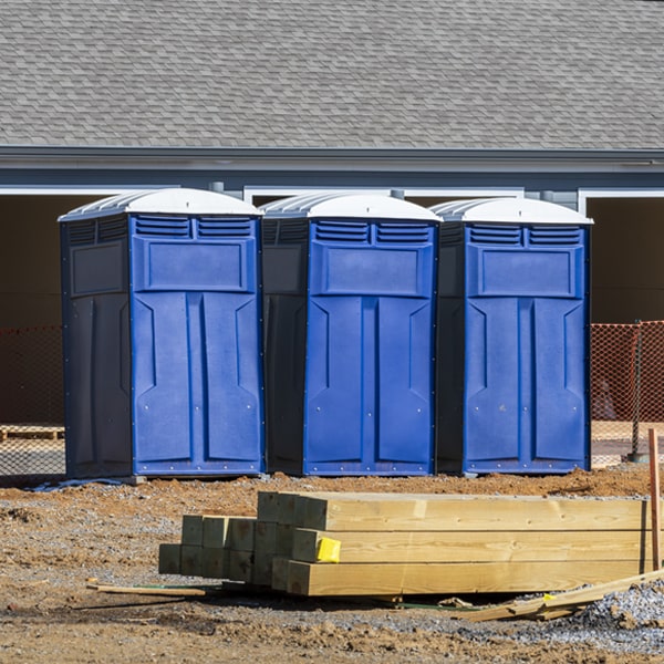 what is the expected delivery and pickup timeframe for the porta potties in New Albany OH